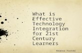 What is Effective Technology Integration for 21st Century Learners