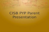 Parent PYP English Presentation
