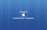 Apple leadership program