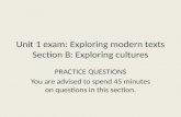 Exam questions section B