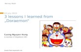 3 lessons I learned from Doraemon