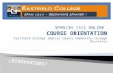 Spanish 1311 Course Orientation (Eastfield College)