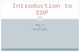 Introduction to EDP by Mostafa Ewees