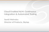 Skytap: Cloud Enabled ALM: Continuous Integration & Automated Testing with Microsoft Visual Studio Team Foundation Server