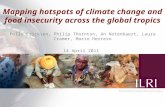 Mapping hotspots of climate change and food insecurity across the global tropics