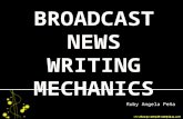 Broadcast Newswriting mechanics