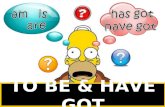 The Simpsons "to be" and "to have got"