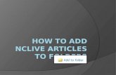 Add articles to folder email list