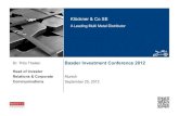 Klöckner & Co - Baader Investment Conference 2012