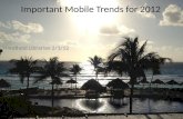 Important Mobile Trends for 2012