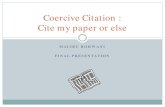Coercive citation, cite my paper or else