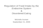 Regulation of Food Intake by the Endocrine System