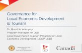 Tourism governance for local economic development in the Philippines