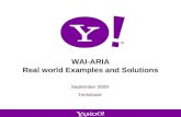 WAI-ARIA: Real world examples and Solutions - Artur Ortega, Yahoo!