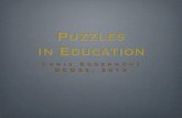 Lecture 'Puzzles in Education' at the 33th Dutch Cube Day in Voorburg 2013