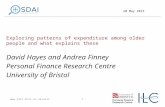 Exploring patterns of expenditure among older people and what explains these