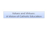 Values and Virtues - A Vision of Catholic Education