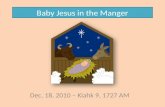 Baby jesus in the manger