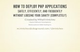 Building and Deploying PHP Apps Using phing