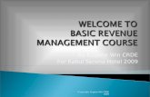 Rooms Division Basic Theories Series II - Revenue Management