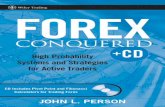 2007 Forex Conquered, High Probability Systems and Strategies for Active Traders - John L. Person (2007) A13