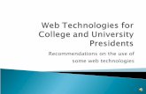 Web Technologies For College And University Presidents V3