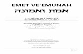 emet ve’emunah - statement of principles of conservative judaism