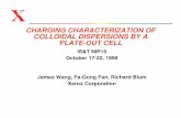 Charging Characterization of Colloidal Dispersions by a Plate-Out Cell