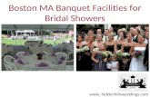 Boston MA Banquet Facilities for Bridal Showers