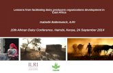 Lessons from facilitating dairy producers organizations development in East Africa