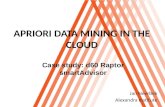 Apriori data mining in the cloud