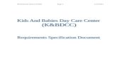 Requirement Specifications Document for Kids and Babies Day Care Center