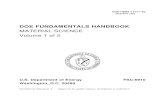 DOE Fundamentals Handbook Material Science-V1