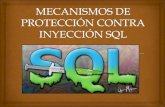 Mecanismos de protección contra inyección sql