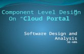 SE_Component level design web based application