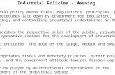 Industrial Policies