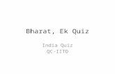 Bharat, ek quiz (India Quiz)