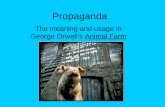 Propaganda and George Orwell's Animal Farm