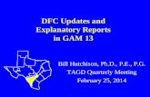 DFC Updates and Explanatory Reports in GMA 13, Bill Hutchison