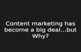 Why content marketing is a big deal today - it's not something new