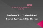 IPR-"Intellectual Propert Rights" Basics for B. Pharm GTU Students