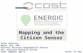 COST Actions: ENERGIC,  Mapping and the citizen sensor.