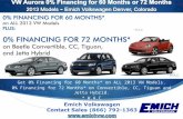2013 VW 0% Financing for 60 Months l Aurora, Colorado l Emich VW
