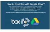 Sync Box with Google Drive