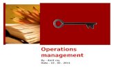 production & operation management