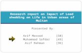 Survey on Impact of Load shedding on Life in Urban areas of Multan [pps]