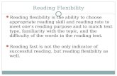 1. Reading Flexibility