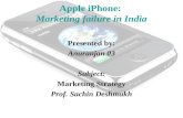 Apple iPhone;Why its launch failed in India?Marketing Strategy Project Presentation