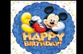 Mickey Mouse - Happy Birthday