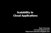 Scalability in cloud applications